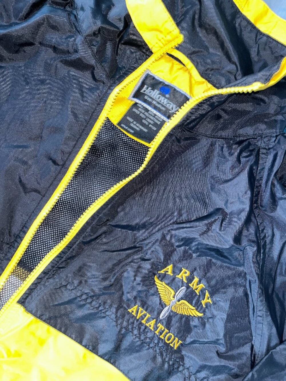 Vintage Holloway Army Aviation Windbreaker Jacket